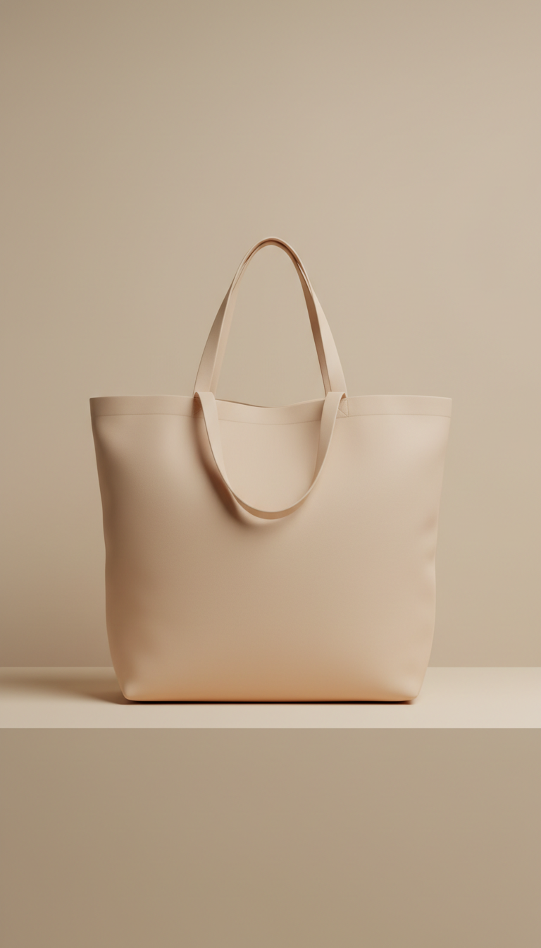 market tote oversize in Pale Almond